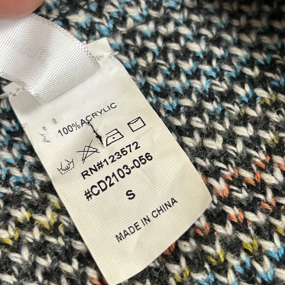 Mintee 16 Long Knit Zip Up Hooded Cardigan Women's S Aztec Southwestern Boho - Picture 6 of 13